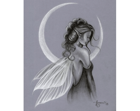 sketch of Silver Moon Fairie by Jessica Galbreth